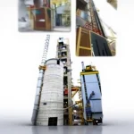 Kremayerli 2 Ton Construction External Facade Passenger and Goods Elevator