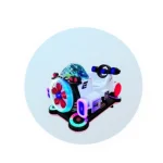 White Spaceship Kiddie Rider