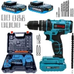 58Vf Kömürlü Darbeli Vidalama Akülü Matkap Seti