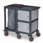 Plastic Cleaning Material Cart (53x112x100 cm)