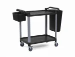 2-Tier Open Plastic Service Cart - Image 2