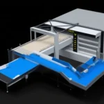 2800 Pieces / Hour Stone Based Tubular Oven and Robot Automation System