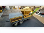 Ø2400 mm Mobile Wood Root Crushing Machine