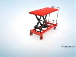 1 Ton 99 Cm Manual Movable Scissor Lift Platform - Image 4