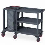 Plastic Cleaning Material Trolley (53x143x100 cm)