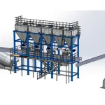 PLC Controlled Plastic Material Dosing Machine