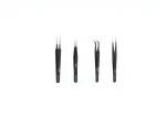 6 Piece Precision Electronic Tailor Multi-Purpose Straight and Curved Tip Tweezers Set - Image 2