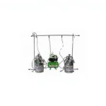 Fixed System Stainless Teat Cup Double Milking Machine