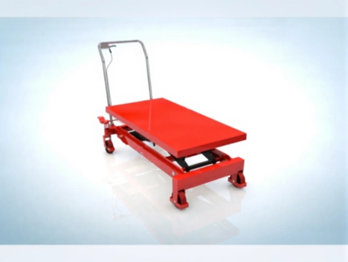 xy5kvs4pdnrmy0cvbdhrtys3br 1 Ton 99 Cm Manual Movable Scissor Lift Platform - Image 1