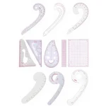 11 Piece French Curve Tailor Modelist Ruler Set