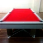 Red Cloth White American Pool Table - Lb-Kbam