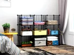 9 Compartment Metal Multi-Purpose Shelf Cabinet Organizer