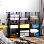 9 Compartment Metal Multi-Purpose Shelf Cabinet Organizer