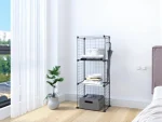 3 Compartment Metal Office Kitchen Shoe Rack Cabinet Shelf Bookcase - Image 4