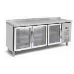 Glass Countertop Refrigerator 3 Doors