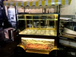 Yellow Hair Gold Breakfast Pastry Cart Rice Cart