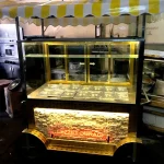 Yellow Hair Gold Breakfast Pastry Cart Rice Cart
