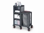 Plastic Cleaning Material Trolley (53x112x136 cm) - Image 2