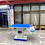 137X68x90 Cm Mini Ironing Board with Wide Iron Basket