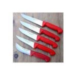 5'Li Plastik Saplı Premium Paslanmaz Çelik Kasap ve Mutfak Bıçağı