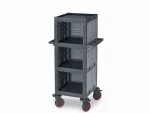 Plastic Cleaning Material Cart (53x72x136 cm) - Image 2