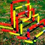 12-60 Cm Height Fluorescent Colored Training Hurdle