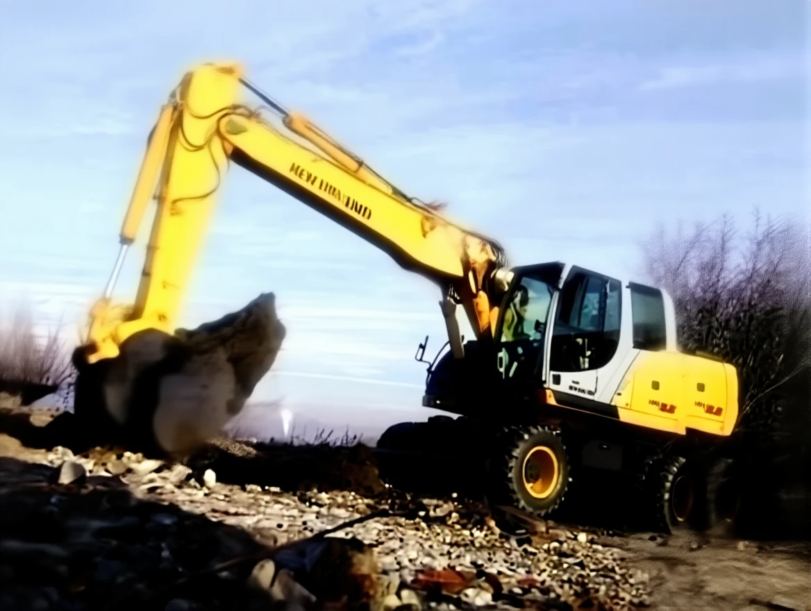 zc6x615r8srmt0cvadxv1nx5p4 Rubber Excavator / New Holland Mh 5.6 - Image 1