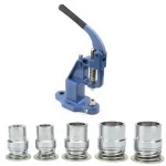 El Presi Button Fabric Coating Printing Machine and 5 Button Molds