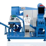 200-250 Kg / Hour 40' Compact Cable Crushing Separation Recycling Machine