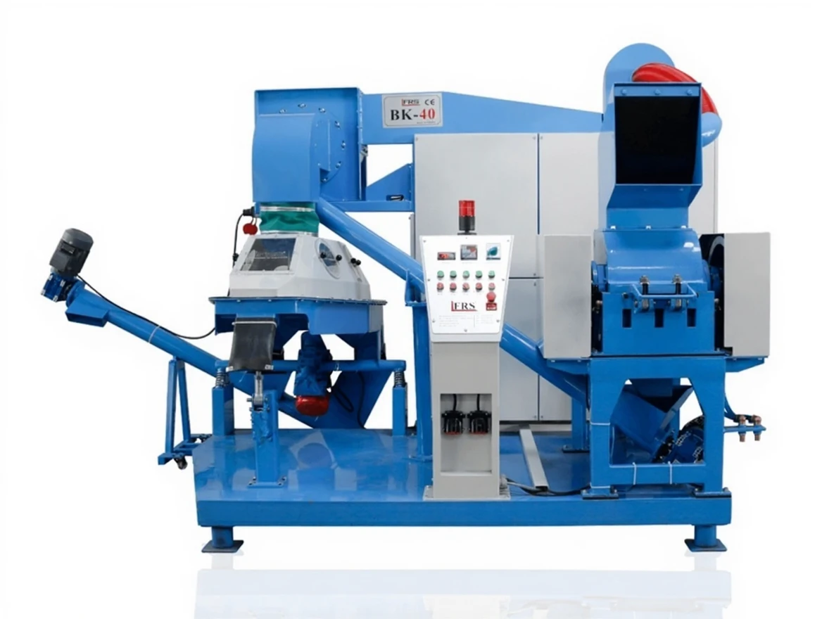 zjdj8af765rmc0ctv5fb22yxcm 200-250 Kg / Hour 40' Compact Cable Crushing Separation Recycling Machine - Image 1