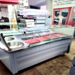 Stainless Steel 165X85x125 Cm 10 Compartment Food Warmer with Tray