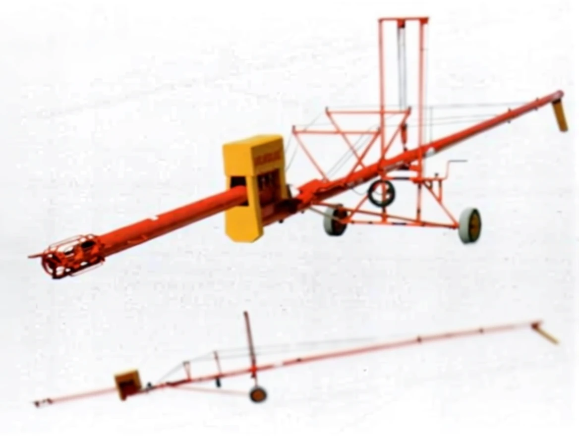 zsdm5k43psrmr0cvna5sggt6mm ⌀16.5/(15900mm) Vertical Foot Step Electric Motor Driven Agricultural Screw Conveyor - Image 1