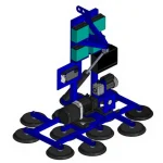 800 Kg Capacity Remote Controlled Glass Installation Robot