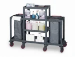 Plastic Cleaning Material Cart (53x184x136 cm) - Image 2