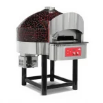 Gas-Powered Rotating Base Pizza Oven