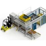 800 Units / Hour Raw Material Unloading and Bag Opening Machine